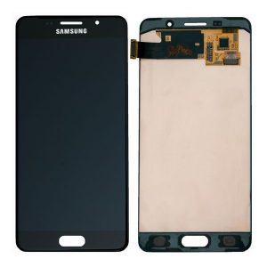 Samsung Galaxy A5 A510F (2016) – LCD Kijelző + Érintőüveg (Black) – GH97-18250B