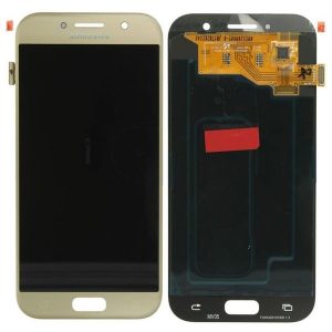 Samsung Galaxy A5 A520F (2017) – LCD Kijelző + Érintőüveg (Gold Sand) – GH97-19733B, GH97-20135B