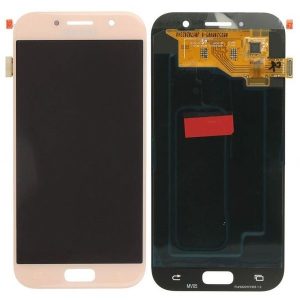 Samsung Galaxy A5 A520F (2017) – LCD Kijelző + Érintőüveg (Peach Cloud) – GH97-19733D, GH97-20135D