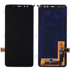 Samsung Galaxy A8 A530F (2018) – LCD Kijelző + Érintőüveg (Black) – GH97-21406A, GH97-21529A