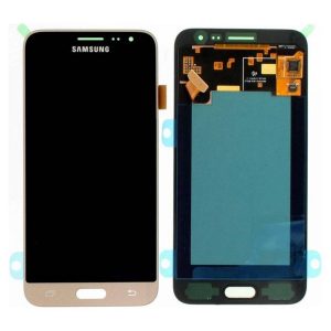 Samsung Galaxy J3 J320F (2016) – LCD Kijelző + Érintőüveg (Gold) – GH97-18414B, GH97-18748B