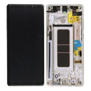 Samsung Galaxy Note 8 N950F – LCD Kijelző + Érintőüveg + Keret (Maple Gold) – GH97-21065D, GH97-21066D