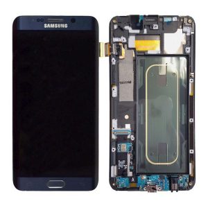 Samsung Galaxy S6 Edge Plus G928F – LCD Kijelző + Érintőüveg (Black Sapphire) – GH97-17819B