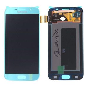 Samsung Galaxy S6 G920F – LCD Kijelző + Érintőüveg (Blue Topaz) – GH97-17260D