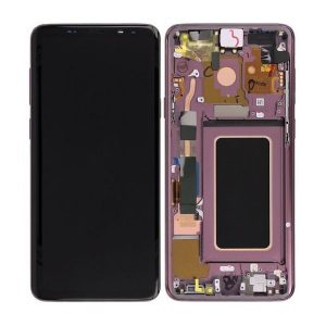 Samsung Galaxy S9 Plus G965F, G965FD – LCD Kijelző + Érintőüveg + Keret (Lilac Purple) – GH97-21691B, GH97-21692B